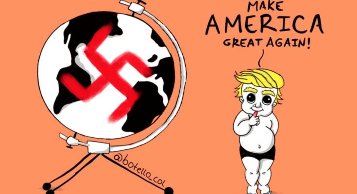 Caricatura: El fantasma del fascismo Caricatura: El fantasma del fascismo