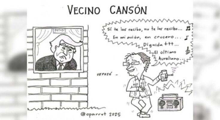 Caricatura: Vecino cansón Caricatura: Vecino cansón